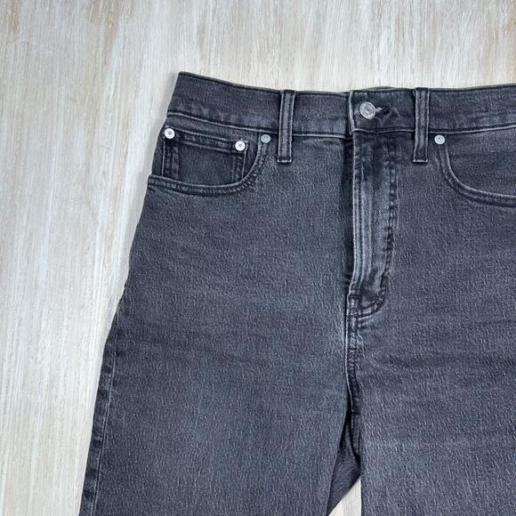 Madewell The Perfect Vintage Jean Black High Rise Straight Leg Classic Denim 27 - Picture 5 of 15